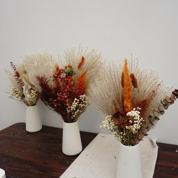 Dried pampas flower bouquet, home decoration ,dried flower bouquet ,dried flower bouquet, gypsophila